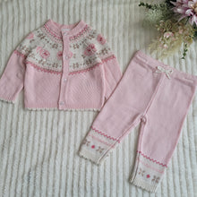 Load image into Gallery viewer, Baby Girls Floral Knitted Set