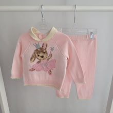Load image into Gallery viewer, Baby Girls Knitted Ballerina Bunny Set