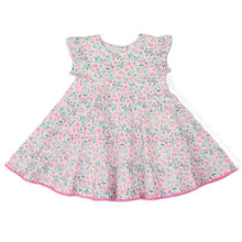 Load image into Gallery viewer, Girls Pink Floral Ditsy Print Dress