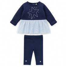 Load image into Gallery viewer, Navy Star Motif Legging Set