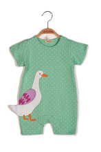 Load image into Gallery viewer, Baby Girls Green Duck Romper