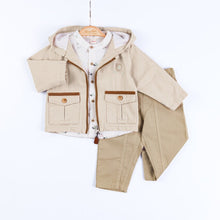 Load image into Gallery viewer, Baby Boys Jacket, Shirt and Trousers