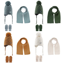 Load image into Gallery viewer, Baby Boys 3-Piece Hat Scarf and Gloves Set