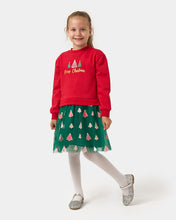Load image into Gallery viewer, Girl's Red and Green Christmas Dress