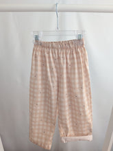 Load image into Gallery viewer, Beige and Cream Plaid Teddy Bottoms