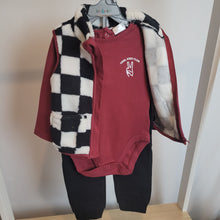 Load image into Gallery viewer, Boys Checkerboard Gilet, Bodysuit & Jog Pant Outfit