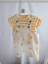 Load image into Gallery viewer, Lemon Print Dungaree Set
