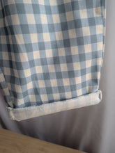 Load image into Gallery viewer, Blue Gingham Lightweight Trousers