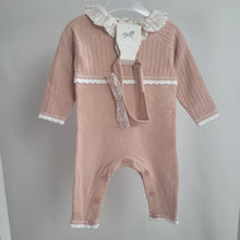 Load image into Gallery viewer, Baby Girls Knitted/ Woven Mix All in One