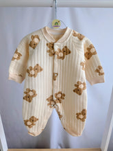 Load image into Gallery viewer, Quilted Bear Print Onesie