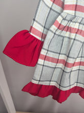Load image into Gallery viewer, Red Plaid Christmas Dress
