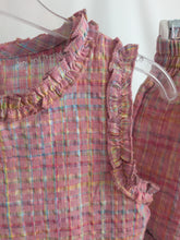 Load image into Gallery viewer, Girls Pastel Plaid Shorts Set