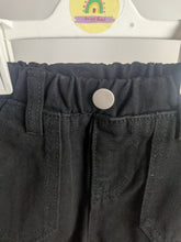 Load image into Gallery viewer, Boys Black Denim Cargo Pants
