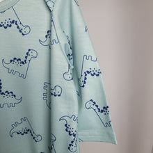 Load image into Gallery viewer, Mint Dino Print Babygrow