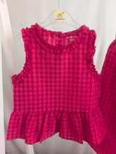 Load image into Gallery viewer, Girls Hot Pink Gingham Set