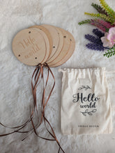 Load image into Gallery viewer, Wooden Balloon Baby Age Milestone plaques
