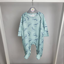 Load image into Gallery viewer, Mint Dino Print Babygrow