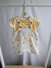 Load image into Gallery viewer, Lemon Print Dungaree Set