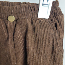 Load image into Gallery viewer, Brown Soft Cord Trousers