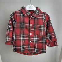 Load image into Gallery viewer, Boys Red Tartan Shirt