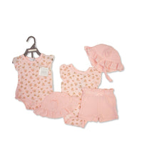 Load image into Gallery viewer, Baby Girls Pink Floral Print 3 Piece Set