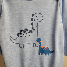 Load image into Gallery viewer, Blue Dinosaur Babygrow