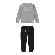 Load image into Gallery viewer, Minoti 2 Piece Grey & Navy Jogger Set