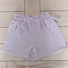 Load image into Gallery viewer, Girls lilac shorts with bow detail
