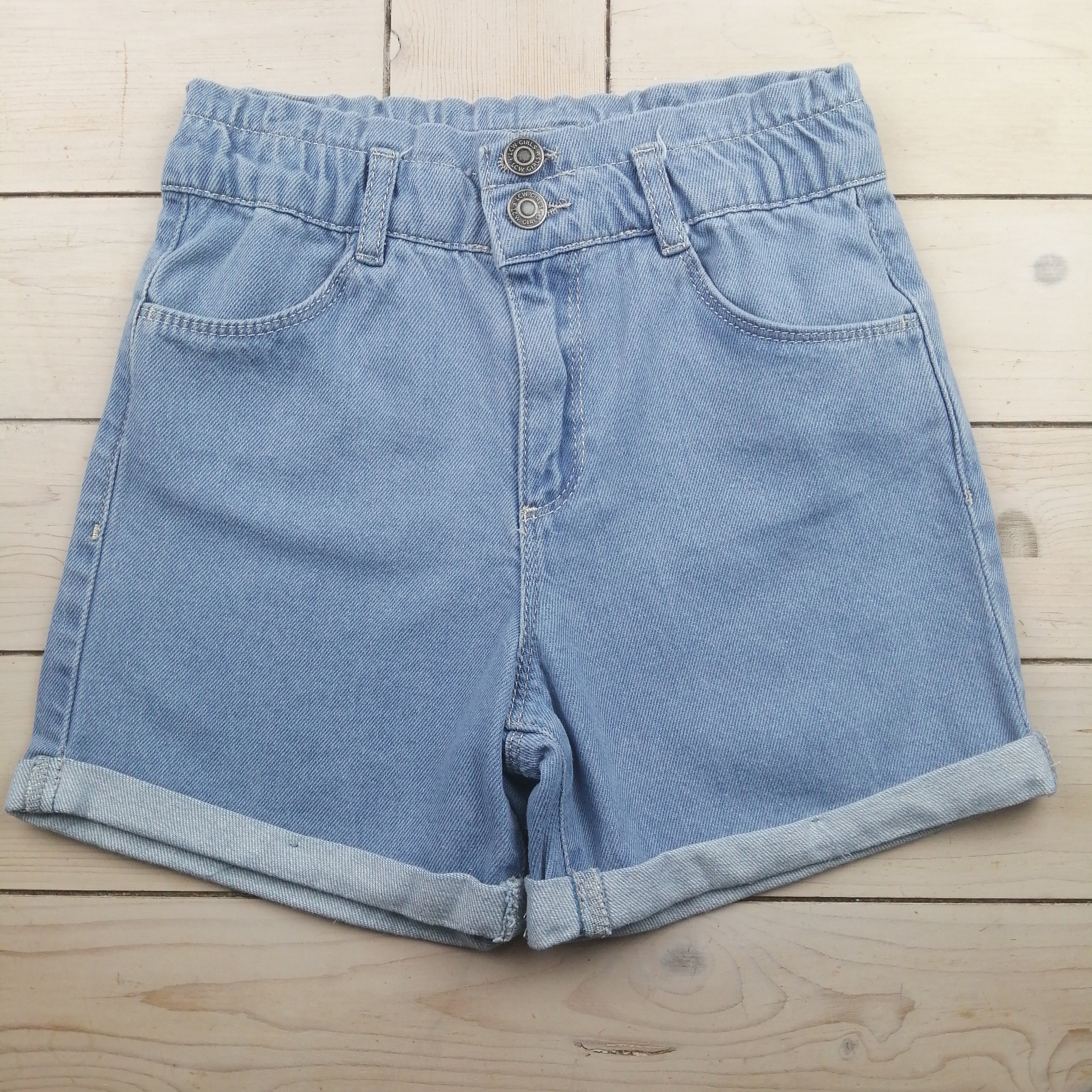 Lot 3 Jeans Filles Taille 12 Slim + Short - Justice, Old Navy, Abercrombie - Bleu