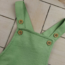 Load image into Gallery viewer, Baby Boys Green Short Dungarees