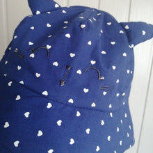Load image into Gallery viewer, Navy Cat Hat