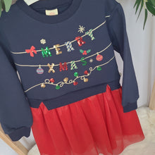 Load image into Gallery viewer, Girls Christmas dress