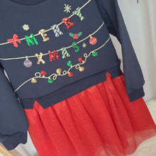 Load image into Gallery viewer, Girls Christmas dress