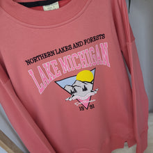 Load image into Gallery viewer, Girls Pink Lake Michigan sweatshirt
