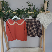 Load image into Gallery viewer, Brown and Rust Skirt Set