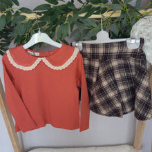 Load image into Gallery viewer, Brown and Rust Skirt Set