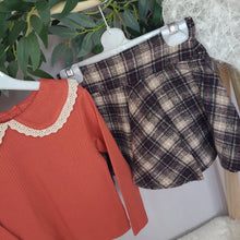 Load image into Gallery viewer, Brown and Rust Skirt Set
