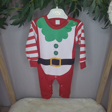 Load image into Gallery viewer, Santa Elf Suit Romper