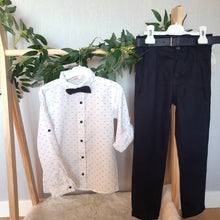 Load image into Gallery viewer, Boys 3 Piece Shirt, Bow Tie and Trouser Set
