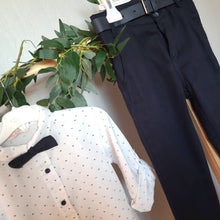 Load image into Gallery viewer, Boy 3 Pc Shirt, Bow Tie and Trouser Set