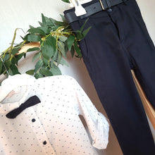 Load image into Gallery viewer, Boys 3 Piece Shirt, Bow Tie and Trouser Set