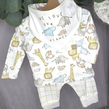 Load image into Gallery viewer, Organic Neutral Animal 3 Piece Set