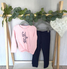 Load image into Gallery viewer, Girl You Rock Pink and Navy Set