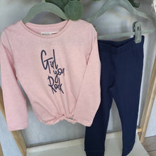 Load image into Gallery viewer, Girl You Rock Pink and Navy Set