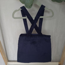 Load image into Gallery viewer, Girls Cord Organic Cotton Navy Pinafore