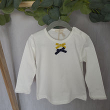Load image into Gallery viewer, Girls Organic Cotton Bow Top