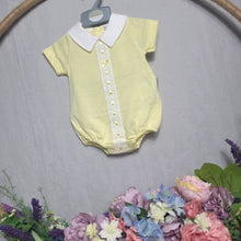 Load image into Gallery viewer, Baby Girls Romper with Lace and Bow