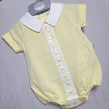 Load image into Gallery viewer, Baby Girls Romper with Lace and Bow