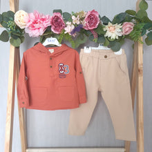 Load image into Gallery viewer, Boys Lightweight Cream and Rust Set