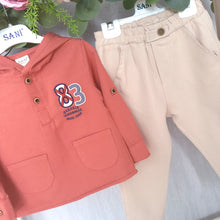 Load image into Gallery viewer, Boys Lightweight Cream and Rust Set